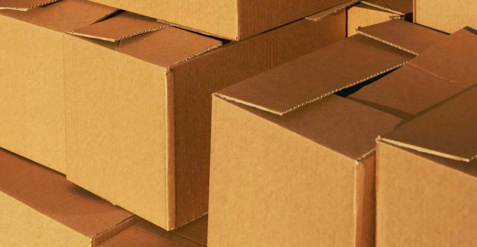 Stacked storage boxes